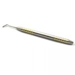 4 PCs Set of Dental Periotome Gold Micro Serrated Single End - Image 3