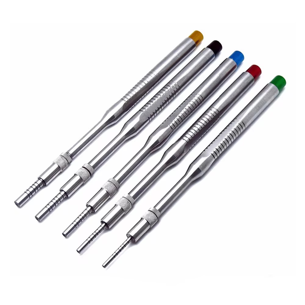 IMG_6275 5 Pieces Implant Color Coded Sinus Lift Osteotomes Offset Concave Straight - Image 1