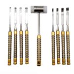 Chisels Set 9 pcs & Mallet for Bone Splitting