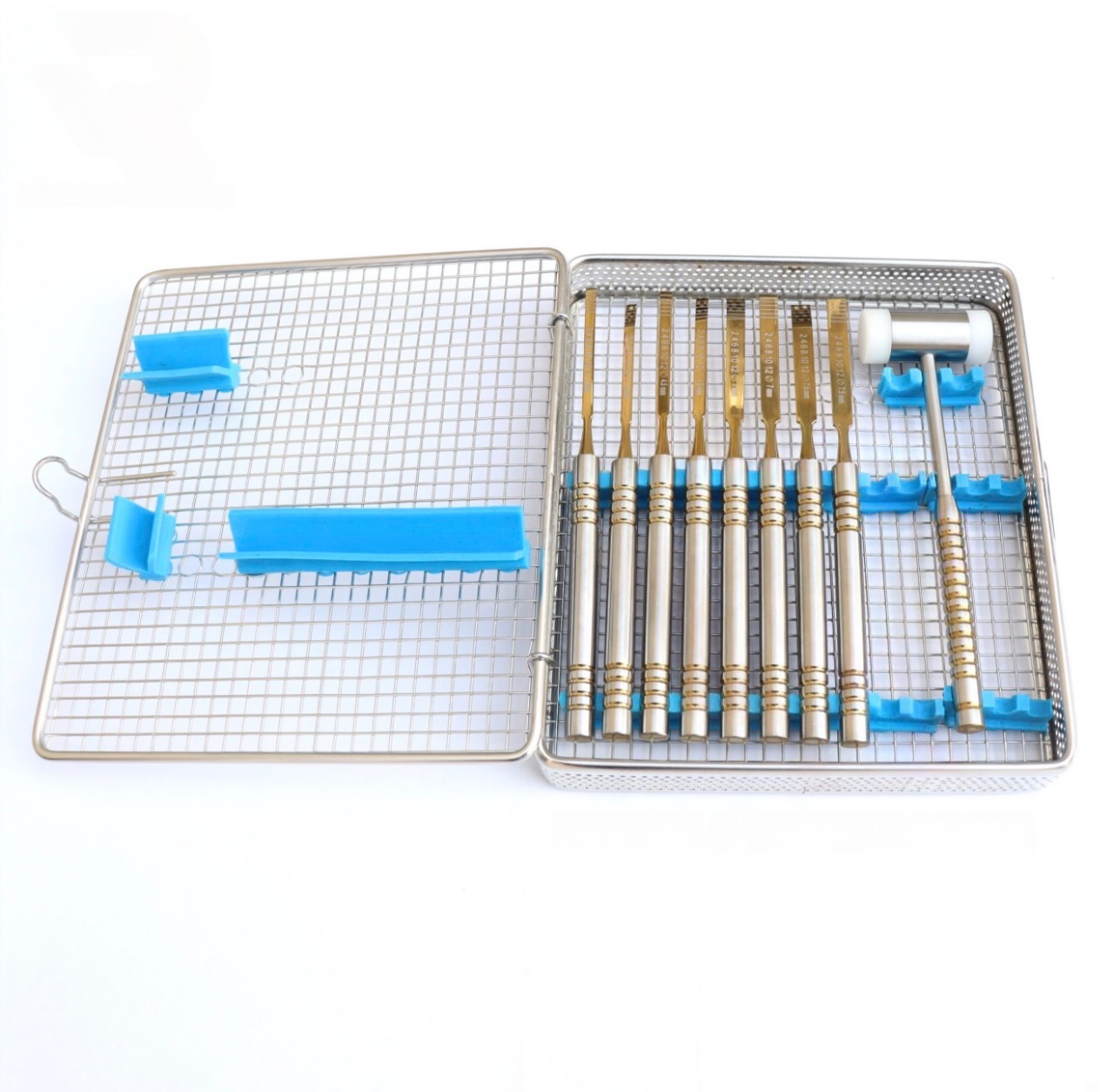 IMG_6348 Dental Chisel Set of Bone Splitting Gold Coated - Image 1