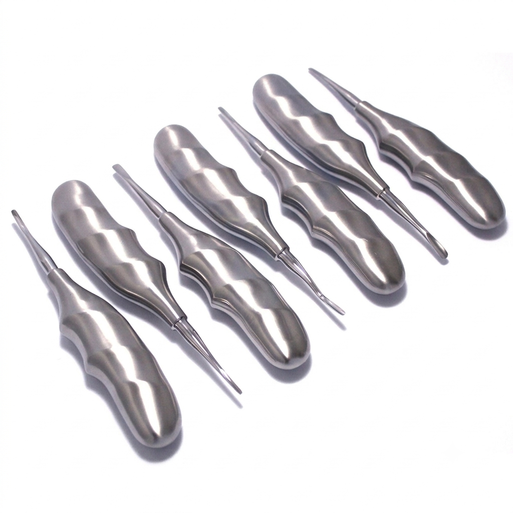 26 7 Pcs Dental Root Elevators – PDL Luxating Tooth Loosening Kit CE - Image 1