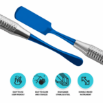 Prichard Periosteal Elevator PR-3 with Blue Titanium Coated Tips Double Ends Hollow Handle - Image 2