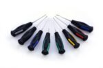 Professional 8 Pcs Dental Luxating Elevators Kit – Ergonomic Color-Coded Handles, Stainless Steel Tips for Root & Tooth Extraction