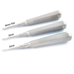3 Pcs Coupland Dental Root Elevators Set 2mm 3mm 4mm - Image 2