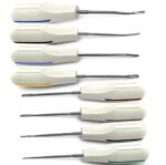 Dental Elevators Tooth Extraction Root Tip Implant Instruments - 8 Pieces Set