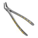 Dental Extracting Forceps #F2 Diamond Dusted Gold Handle - Image 2